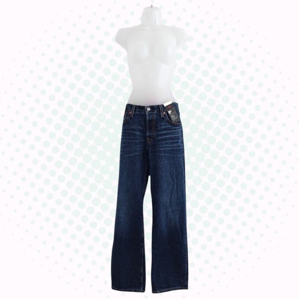 NWT Levi's Dark Wash 501 '90s Mid Rise Straight Leg Jeans Size 27